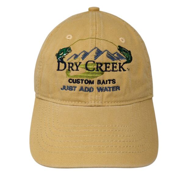 Dry Creek Outdoors Slideback Baseball Cap Yellow One Size Adjustable Embroidered - Picture 1 of 10